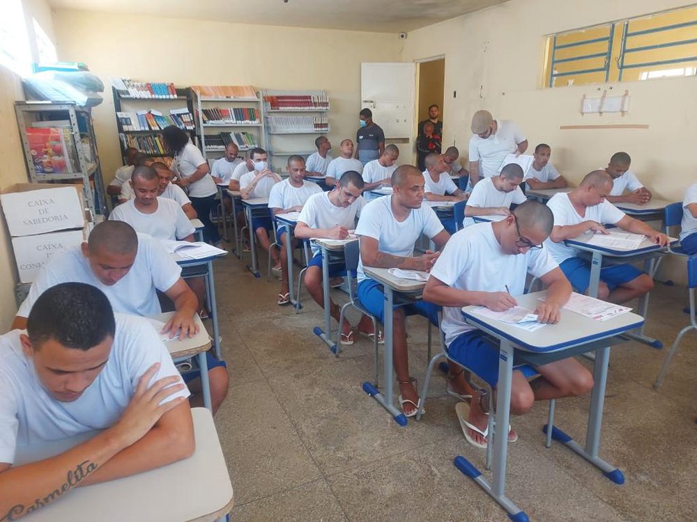 Internos realizaram as provas do Encceja 2022 no Piauí (Foto: Divulgação) Internos realizaram as provas do Encceja 2022 no Piauí (Foto: Divulgação)