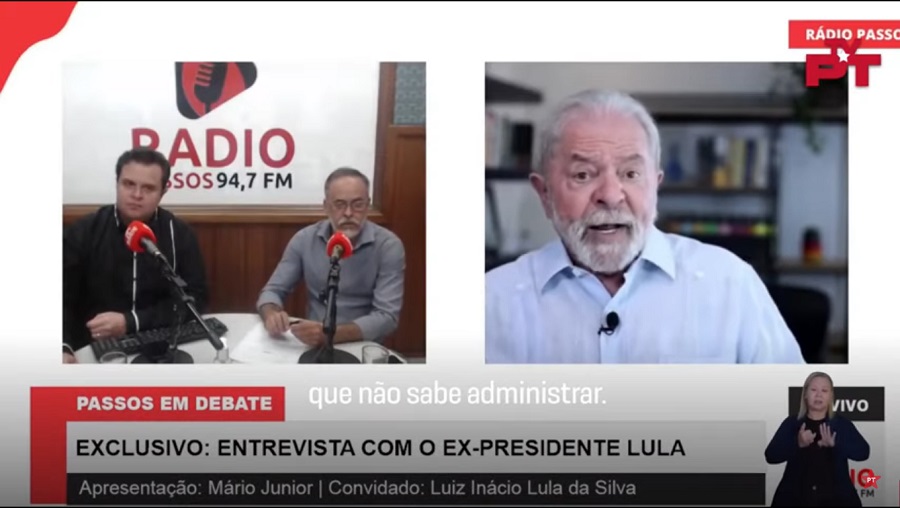 Entrevista de Lula à Rádio Passos (MG), nesta terça-feira (22/02)