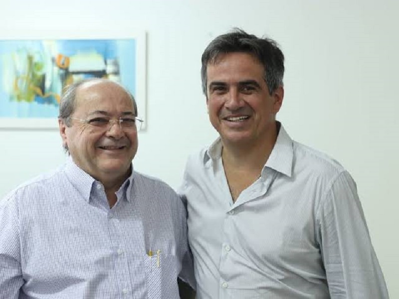 Ex-prefeito de Teresina, Silvio Mendes ao lado do presidente nacional do Progressistas, ministro da Casa Civil, Ciro Nogueira