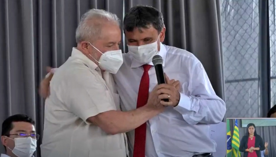 Wellington Dias e Lula no evento de inauguração do CETI Pedra Mole