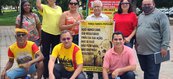 Membros da Marcha Contra a Corrupção realizaram um ato na Praça da Liberdade, Centro de Teresina