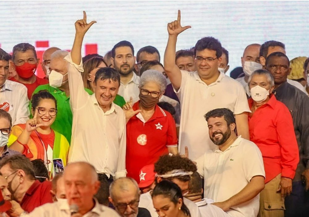 PT reúne prefeitos e aliados em lançamento de pré-candidaturas de Rafael e Wellington Dias (Foto: Reprodução/Instagram)
