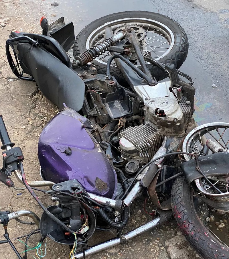 Duas pessoas morrem durante colisão entre motocicleta e carro na Zona Norte de Teresina