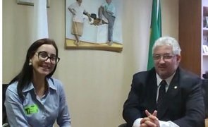 Grazi Mantovaneli ao lado do Deputado federal Subtenente Gonzaga (MG)