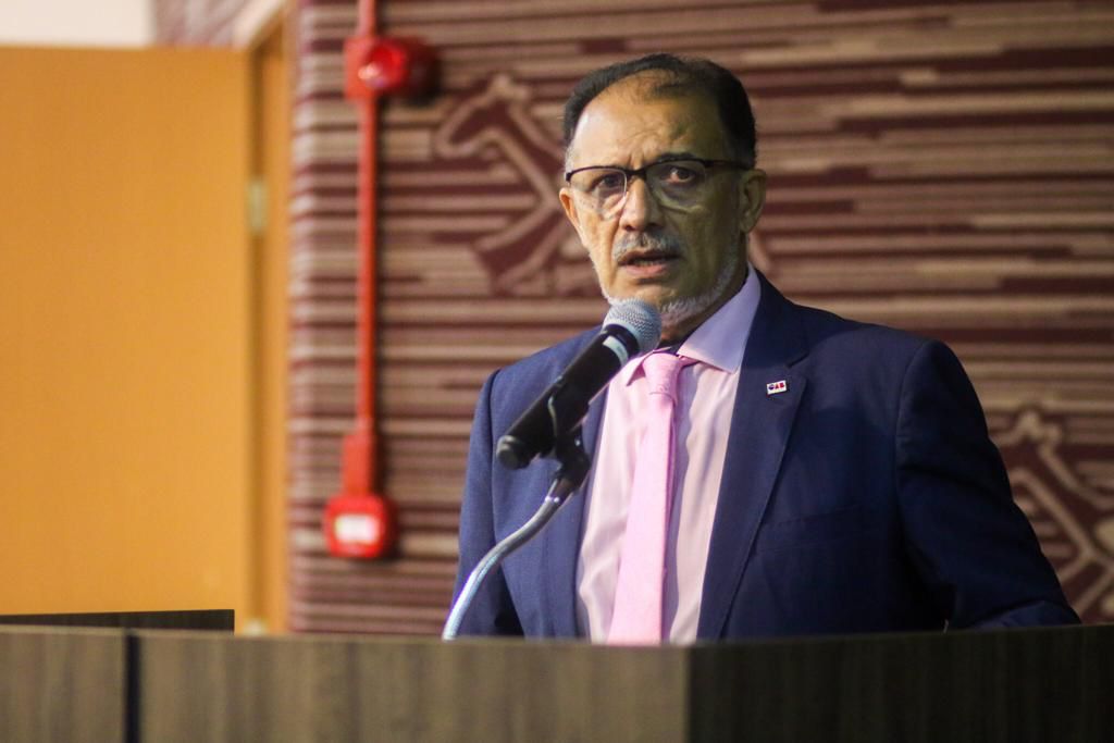 Jacinto Teles discurso durante I Eoncontro Nacional Estratégico de Valorização da Polícia Penal no TRT do Piauí