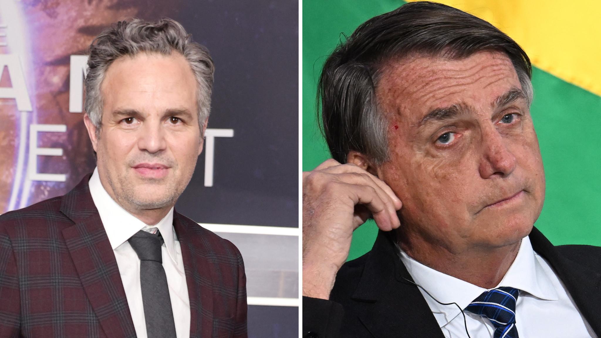 Ator Mark Ruffalo pede que presidente Joe Biden não confie em Jair Bolsonaro