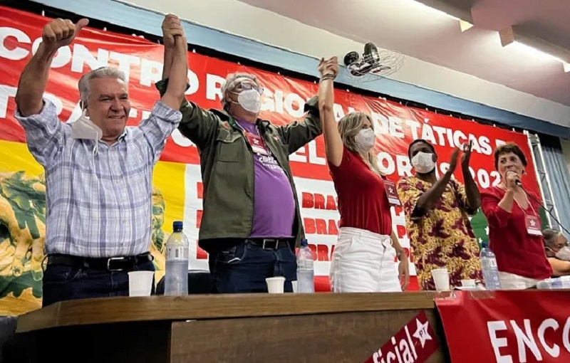 Geraldo Magela, Jacy Afonso e Rosilene Corrêa durante Encontro Regional do PTDF