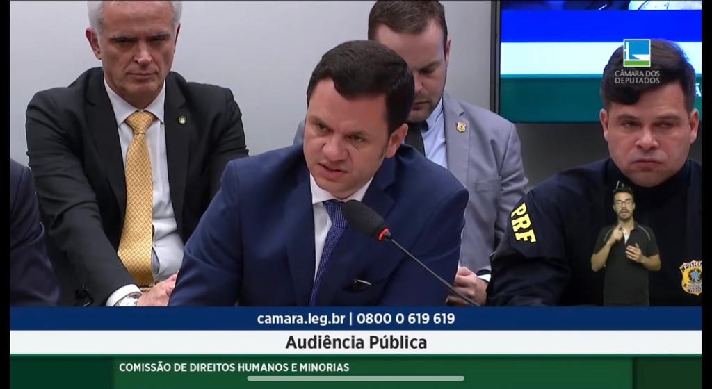Ministro Anderson Torres em audiência pública de comissão da Câmara