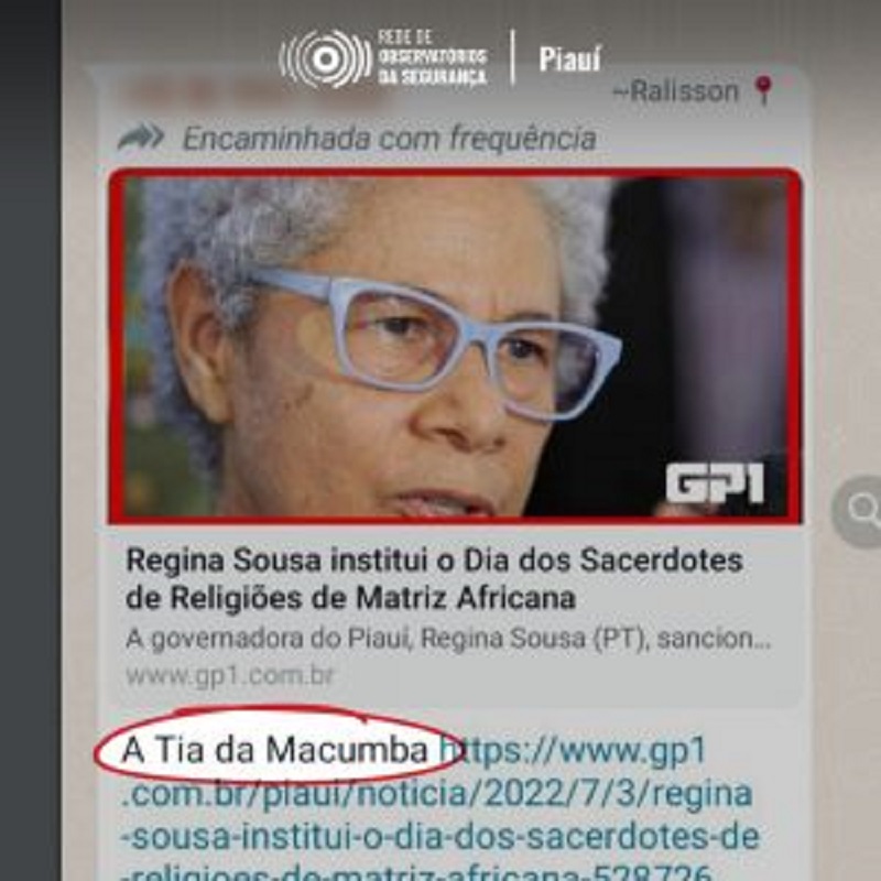 Governadora do Piauí é vítima de racismo em grupo da OAB-PI