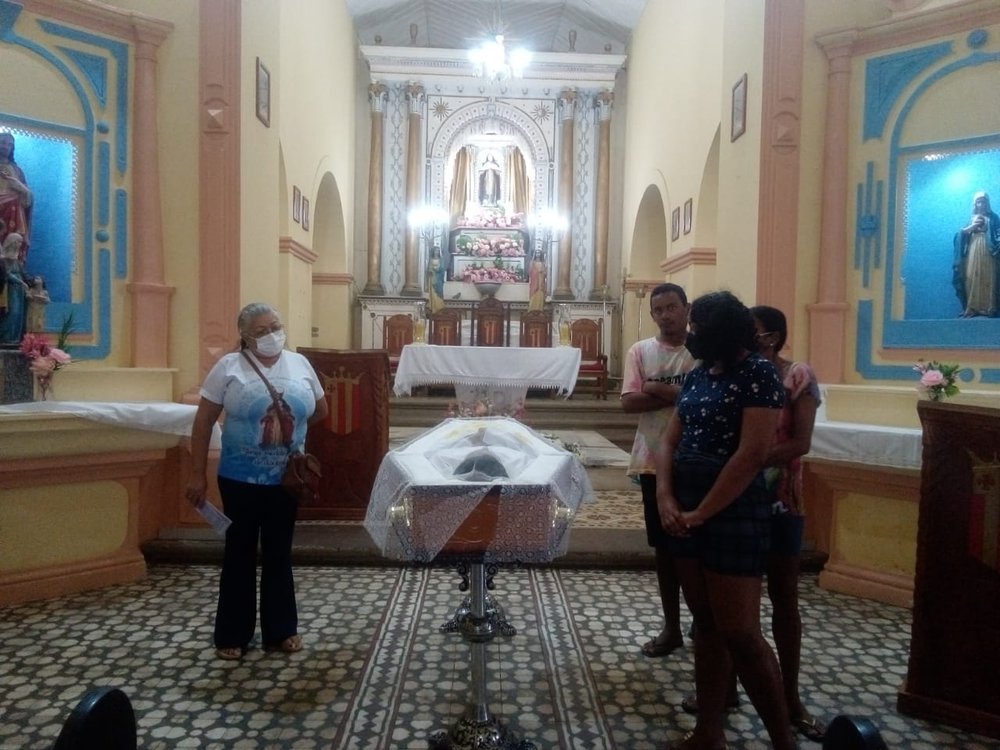 Velório de Maria das Virgens Teles Coutinho (Foto: Reprodução) Velório de Maria das Virgens Teles Coutinho (Foto: Reprodução)