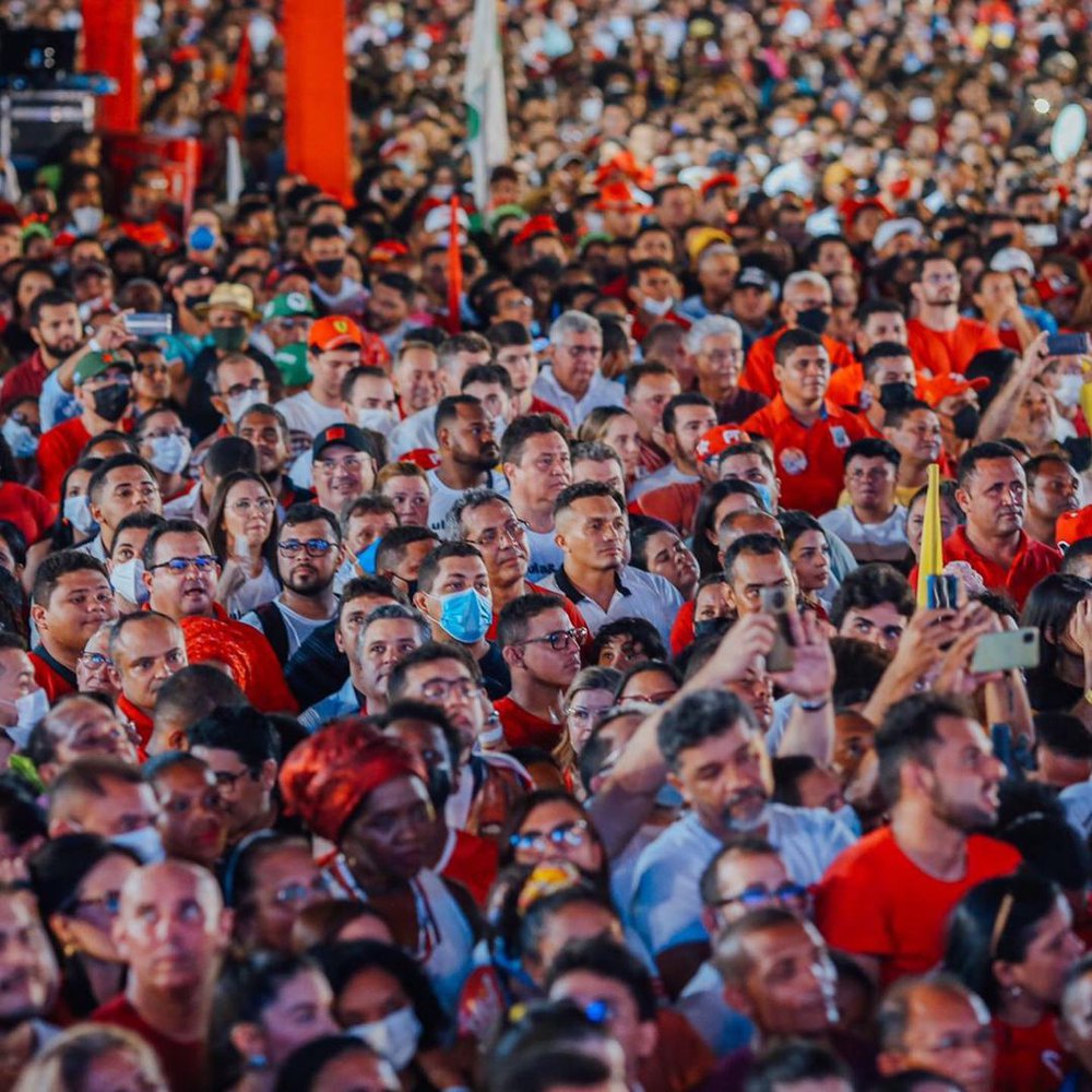 Apoiadores em ato "Vamos Juntos pelo Brasil" (Foto: Gabriel Paulino/Reprodução/Instagram) Apoiadores em ato "Vamos Juntos pelo Brasil" (Foto: Gabriel Paulino/Reprodução/Instagram)