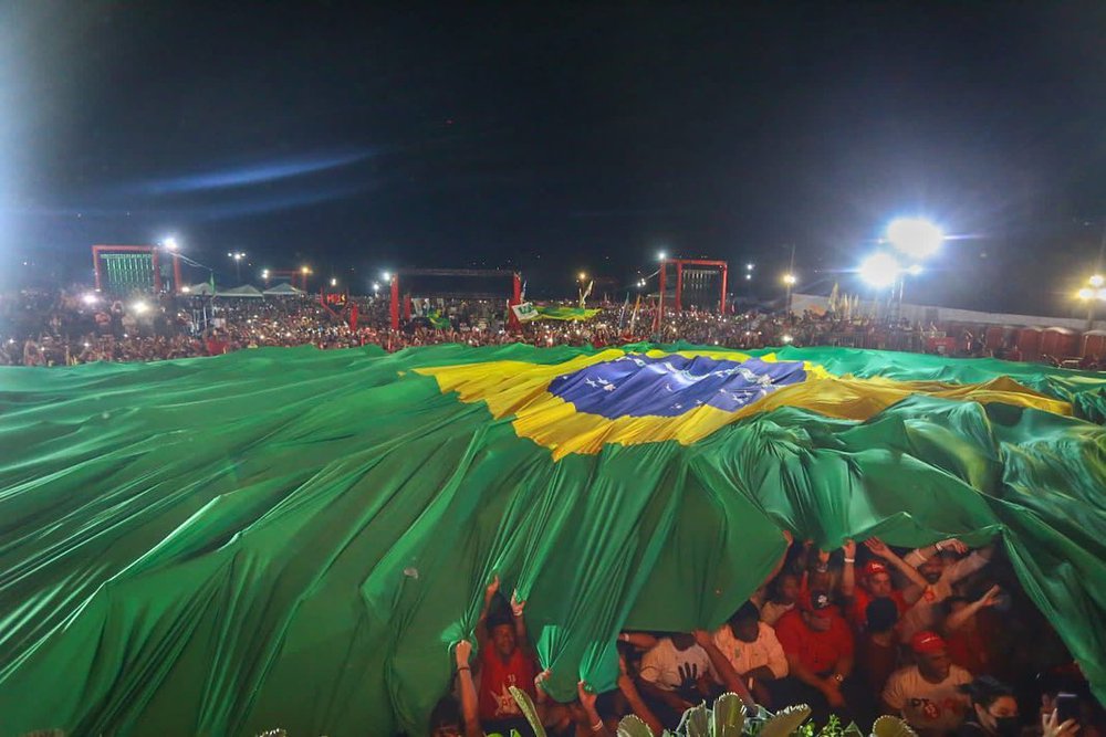 Ato público "Vamos Juntos pelo Brasil" (Foto: Gabriel Paulino/Reprodução/Instagram) Ato público "Vamos Juntos pelo Brasil" (Foto: Gabriel Paulino/Reprodução/Instagram)