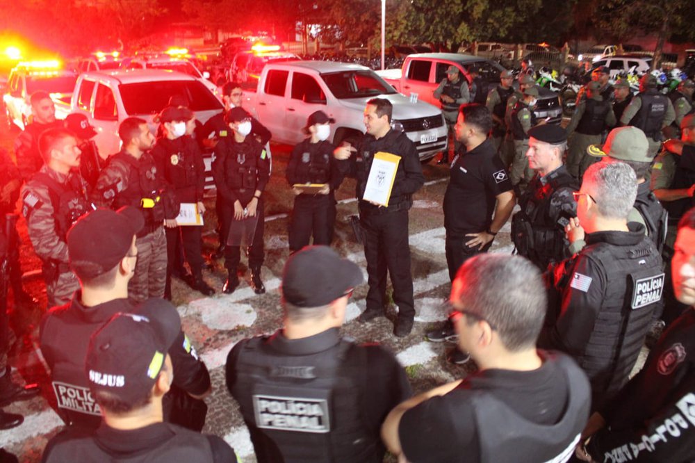 Operação conjunta entre PM, PC e Polícia Penal (Foto: Divulgação) Operação conjunta entre PM, PC e Polícia Penal (Foto: Divulgação)