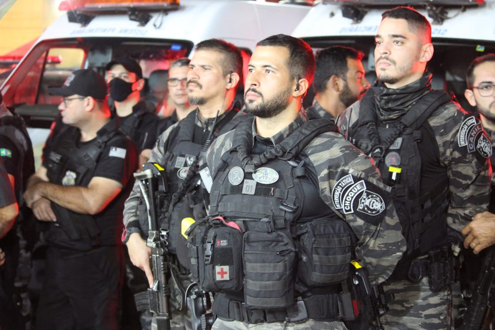 Operação conjunta entre PM, PC e Polícia Penal (Foto: Divulgação) Operação conjunta entre PM, PC e Polícia Penal (Foto: Divulgação)