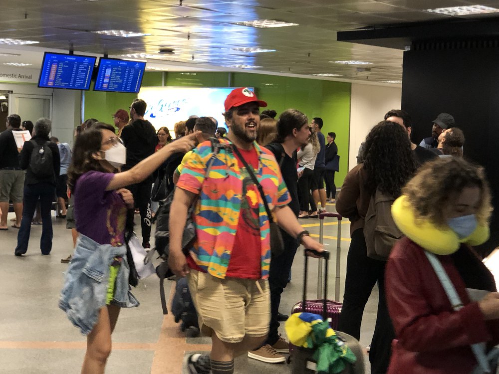 Apoiador de Lula simpático ao MST chega para a posse de Lula (Foto: Jacinto Teles/JTNEWS) Apoiador de Lula simpático ao MST chega para a posse de Lula (Foto: Jacinto Teles/JTNEWS)