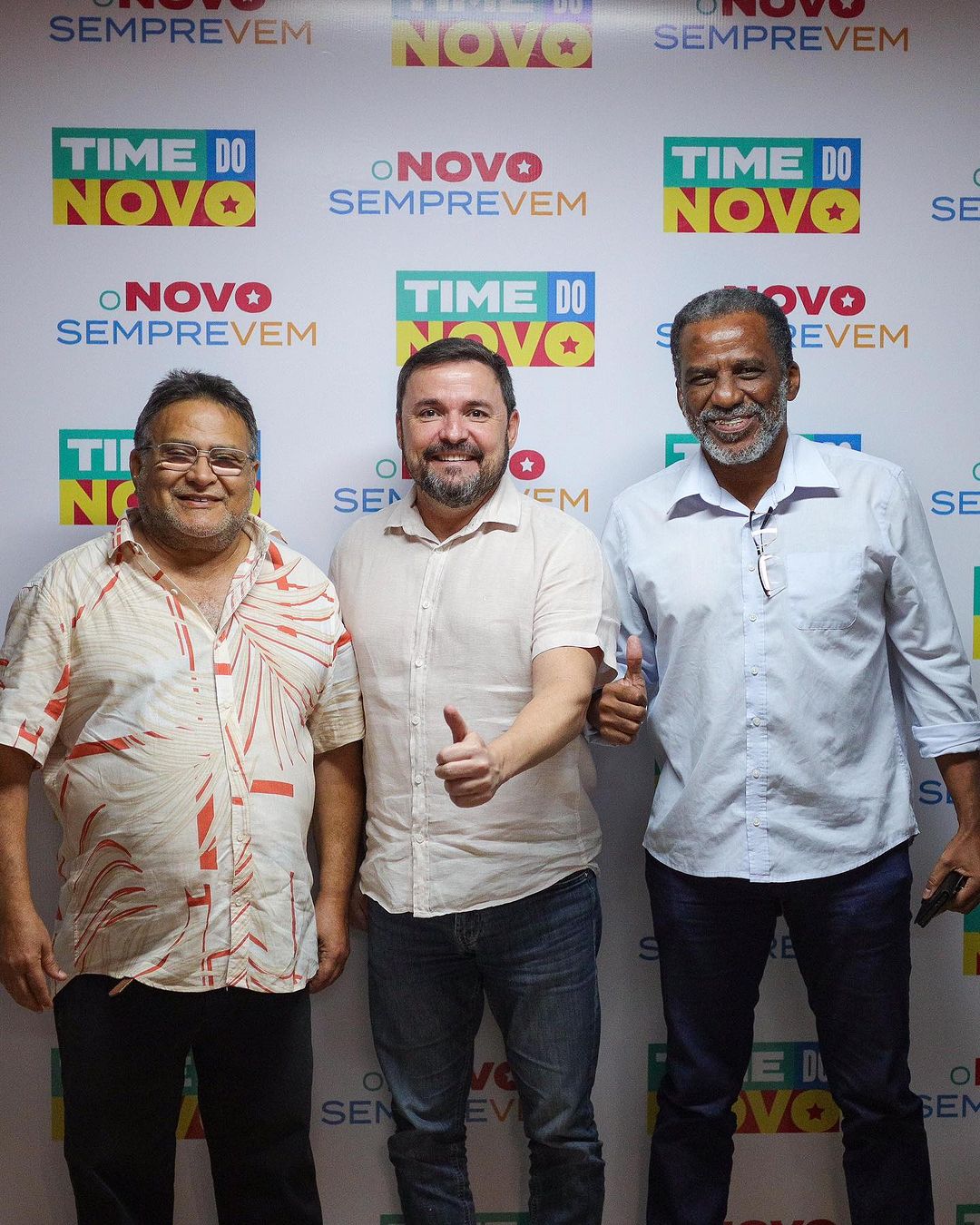 Na foto, George Hilário, Fábio Novo e Paulo Dantas.