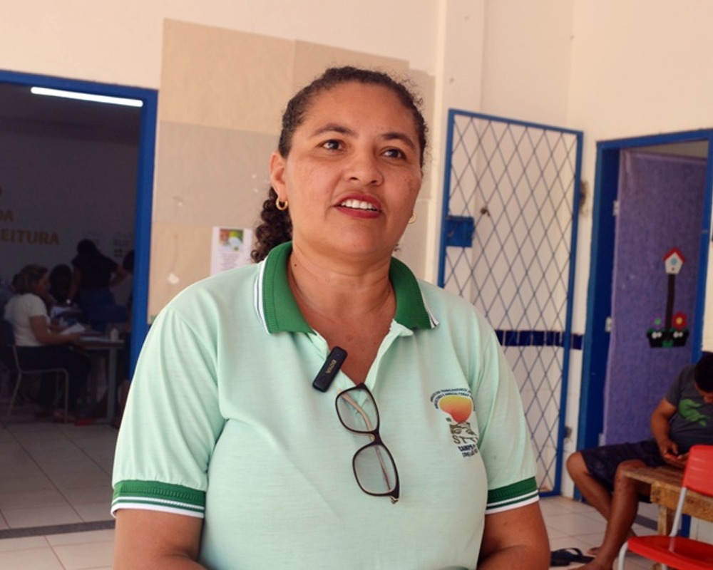 Francisca Reis, atual presidente do Sindicato dos Trabalhadores Rurais.