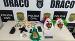 Draco prende dois faccionados; dupla utilizava máscaras de palhaço em assaltos
