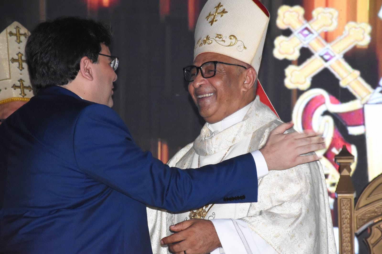 Rafael Fonteles dar boas vindas ao novo Arcebispo de Teresina, Dom Juarez