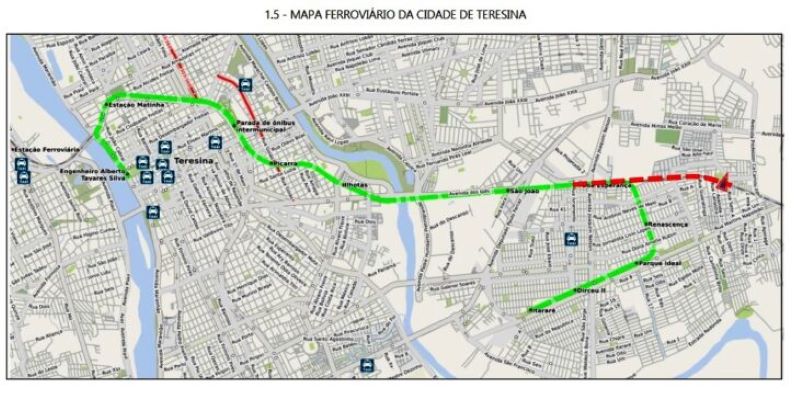 Linha verde mostra o atual trajeto do metrô e, em vermelho pontilhado, o novo ramal que será construído