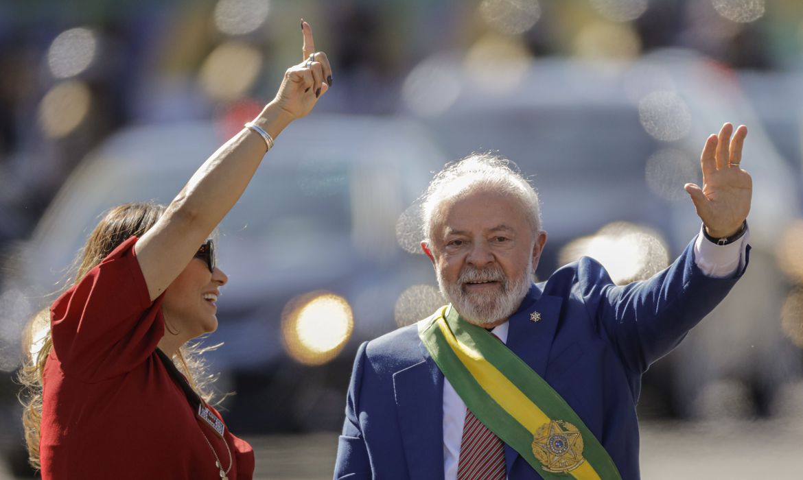 Presidente Lula e primeira-dama Rosângela Silva (Janja).