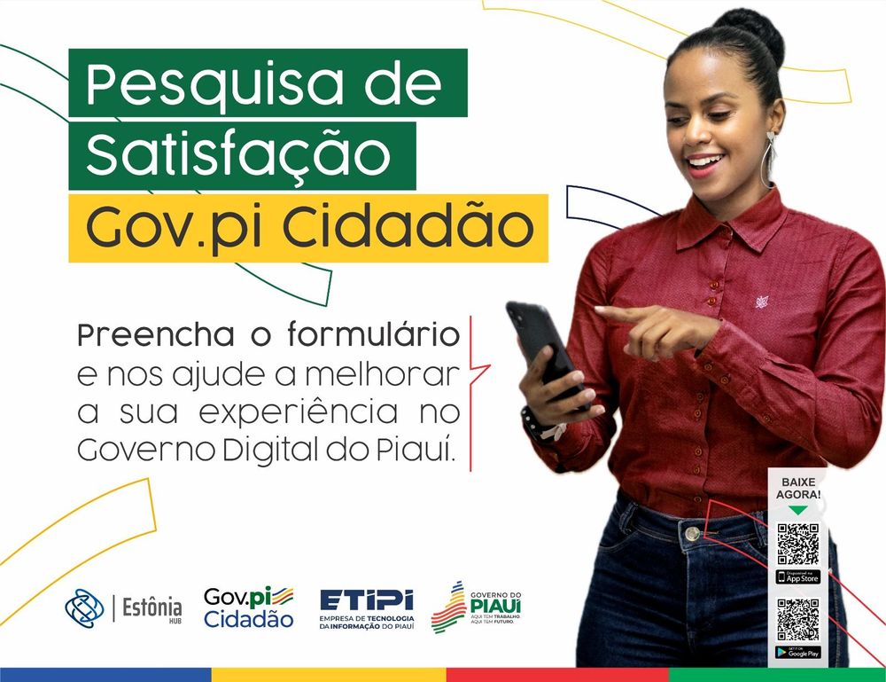 Banner de divulgação de satisfação Gov.pi cidadão