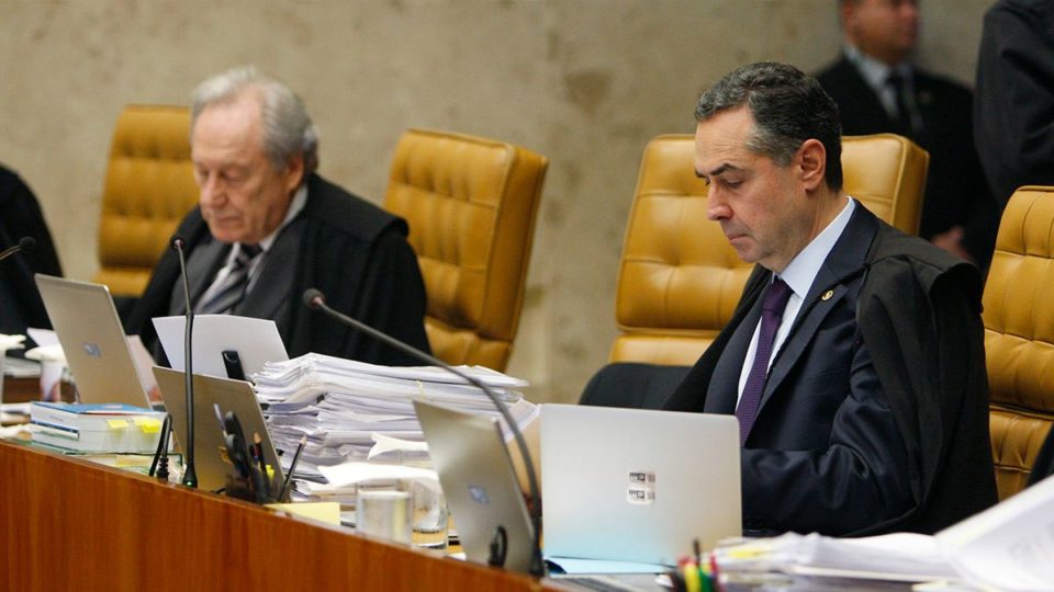 Presidente e ministro do Supremo Tribunal Federal (STF), Luís Roberto Barroso e Ministro da Justiça e Segurança Pública do Brasil, Ricardo Lewandowski