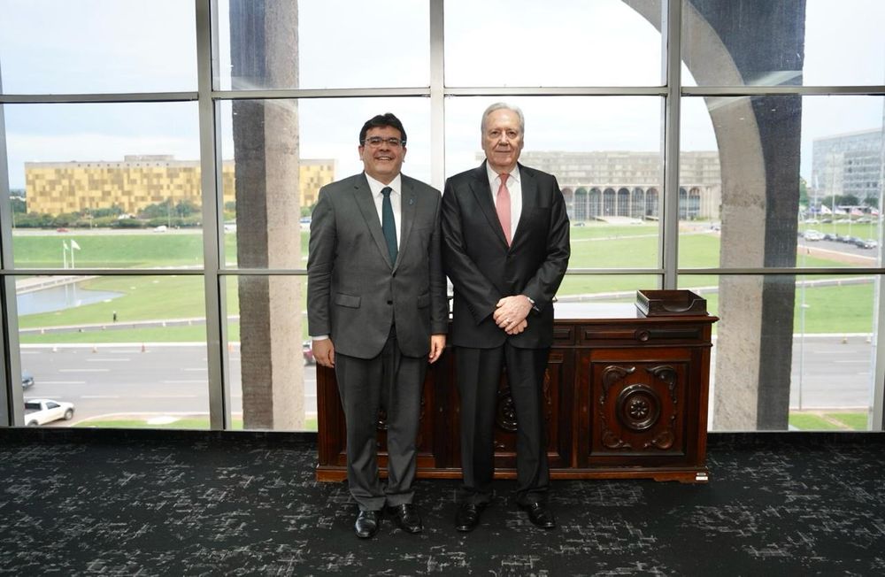 Governador Rafael Fonteles e ministro da justiça, Ricardo Lewandowski