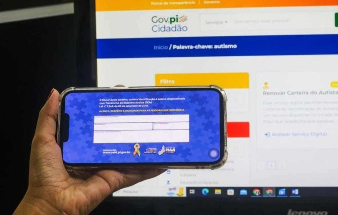 Gov.pi Cidadão facilita emissão da Carteira do Autista no Piauí