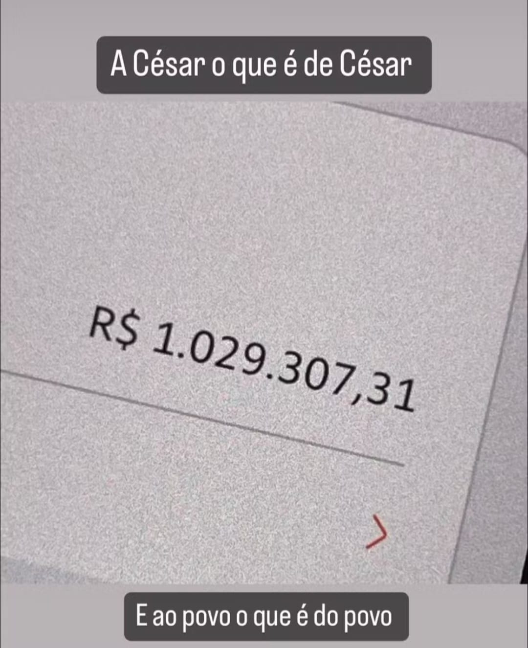 Whindersson Nunes mostrou comprovante de transferência de RS 1 milhão