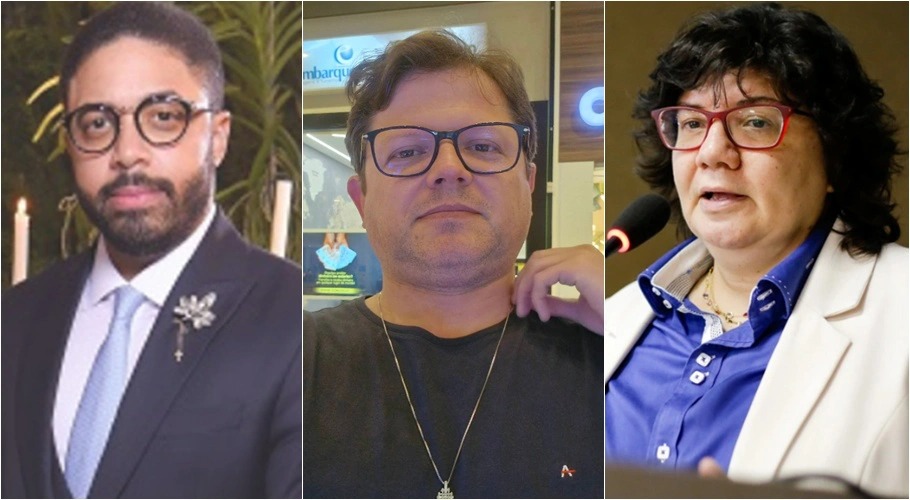 Advogados Juarez Chaves e Flávio Almeida Martins e a ex-assessora do Governo do Estado, Lucile Moura