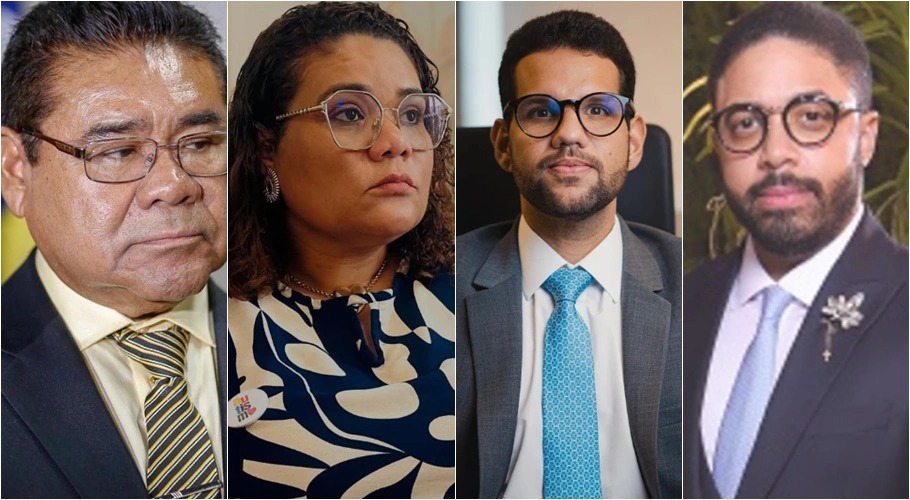 Desembargador José James, advogados Lia Rachel, Germano Coelho e Juarez Chaves