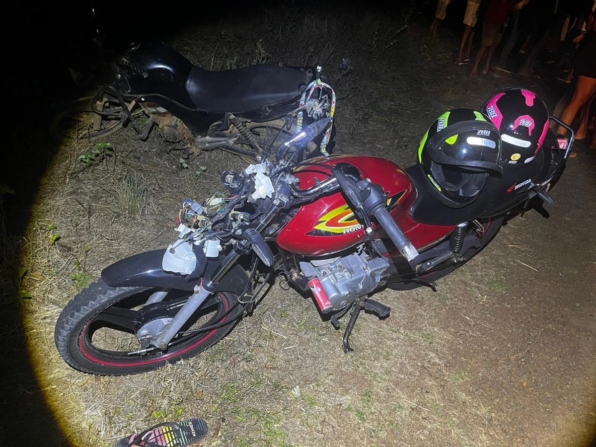 Motocicleta da vítima