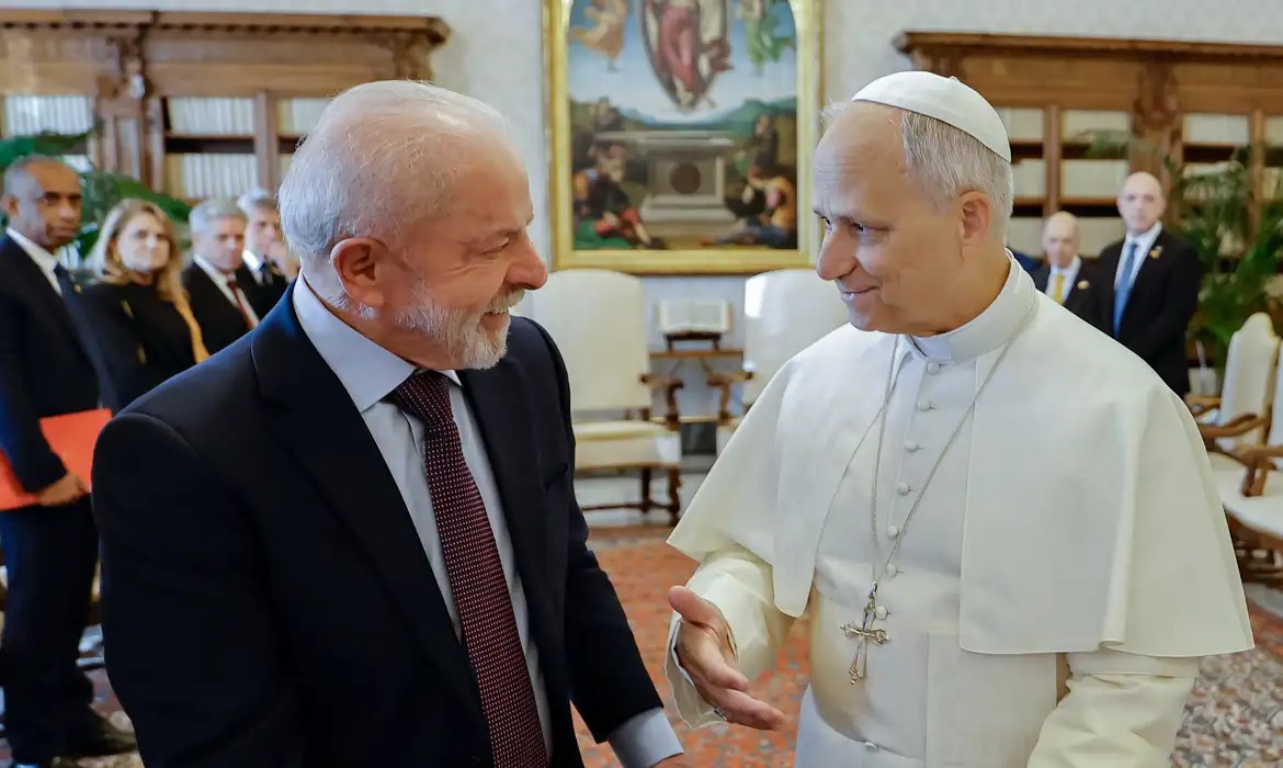 Presidente Lula e o papa Leão XIV