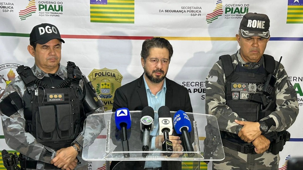 Coletiva de imprensa da Secretaria de Segurança