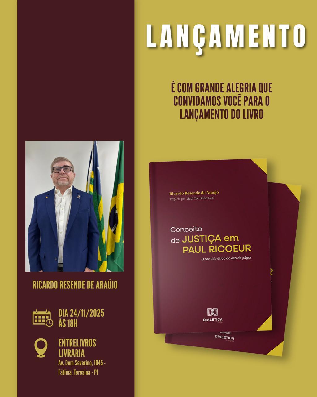 Convite do lançamento do livro