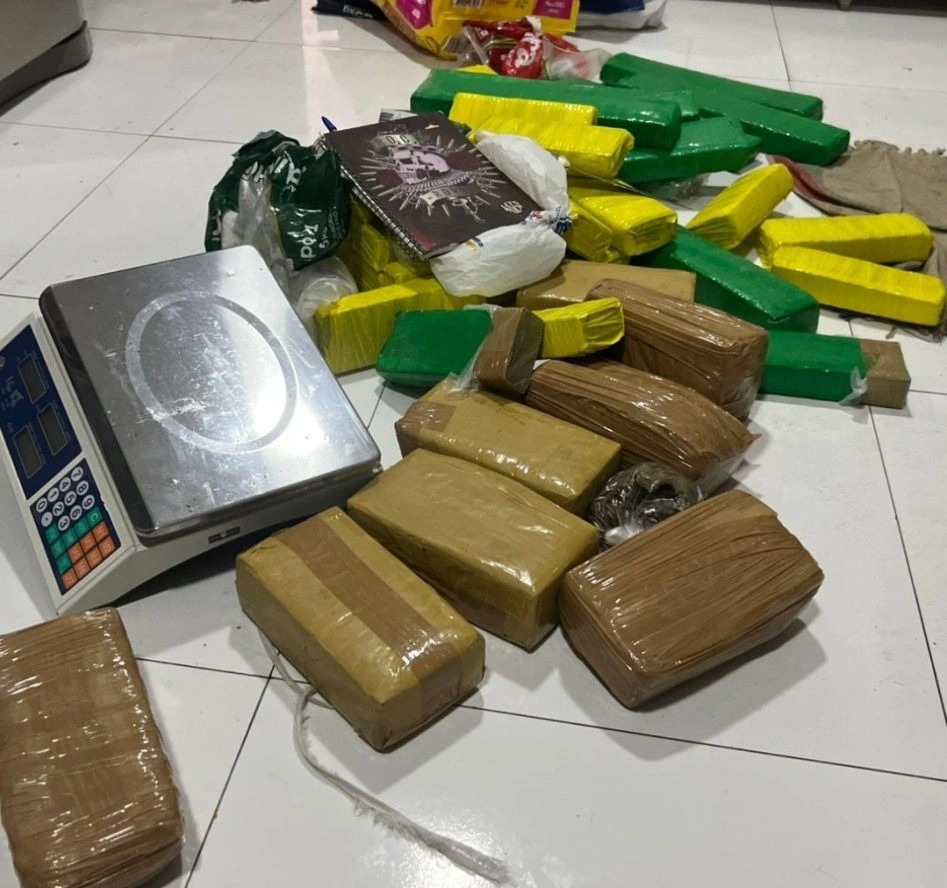 Entorpecentes apreendidos em operação conjunta do Denarc com a Polícia Militar do Piauí