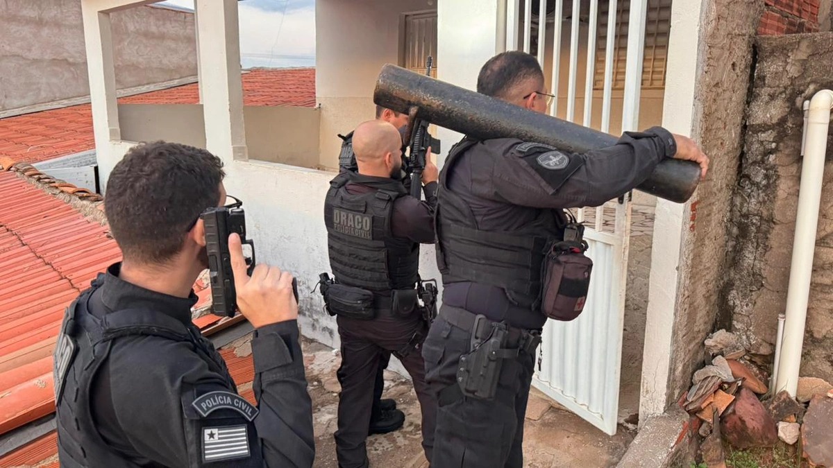 Equipes do DRACO em operação no município de Santa Cruz do Piauí