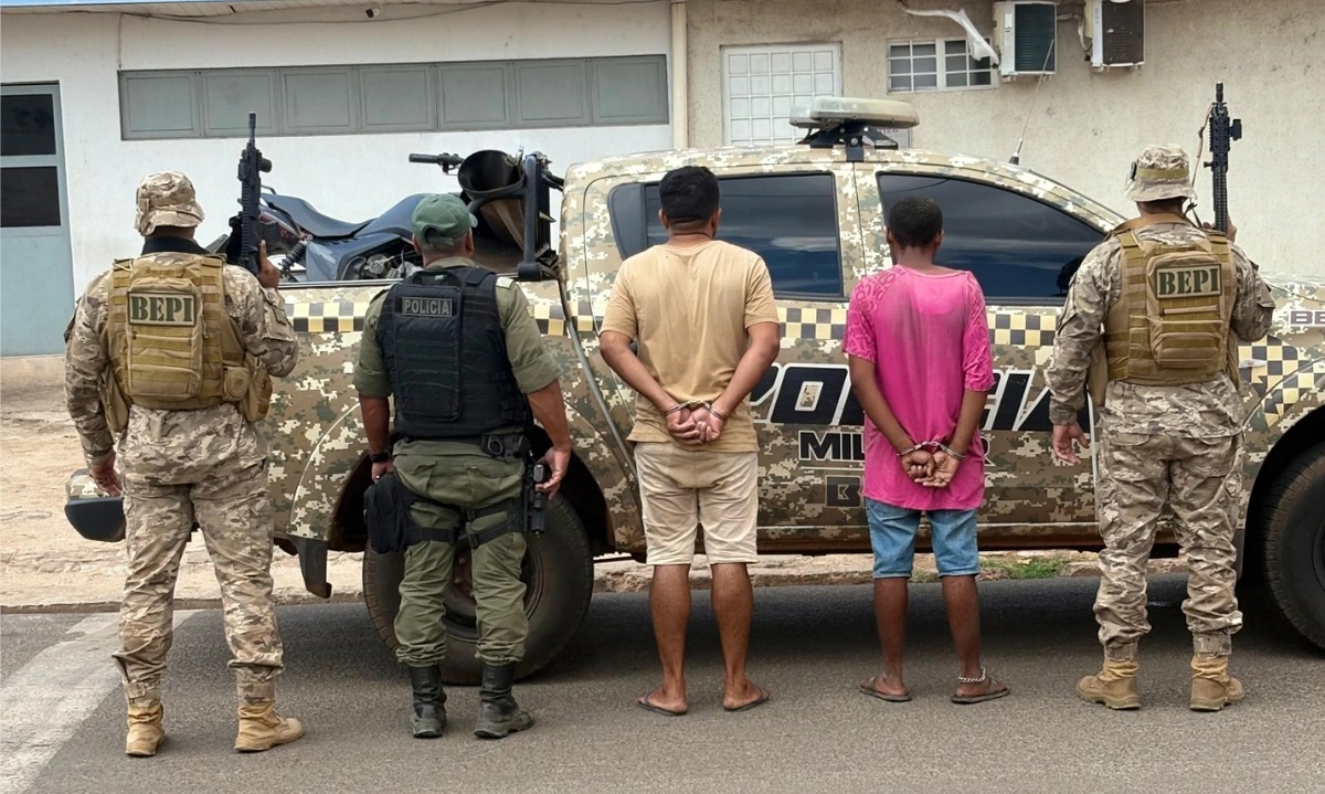 Prisão efetuada pelos policiais do BEPI em Francisco Santos