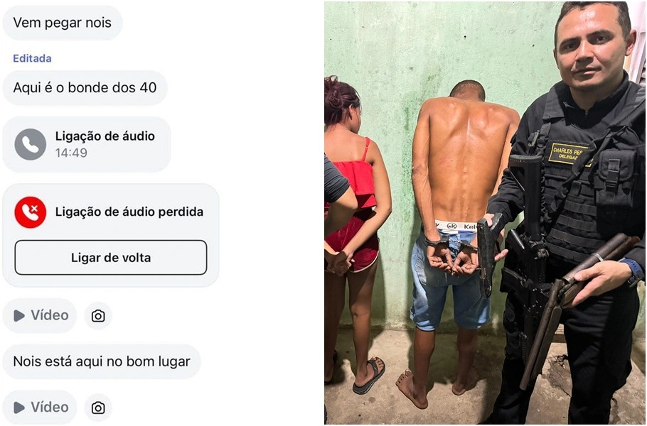 Casal preso após ameaça ao delegado Charles Pessoa, em Floriano