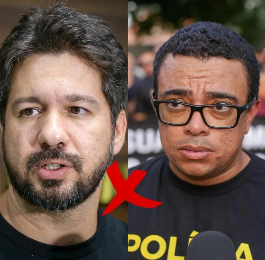Delegado Samuel Silveira e Isaac Vilarinho, presidente do Sinpolpi