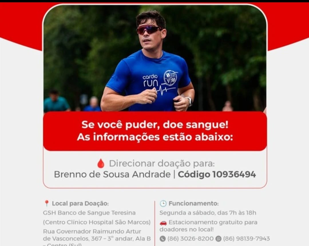 Família do médico Brenno Andrade faz campanha por doações de sangue