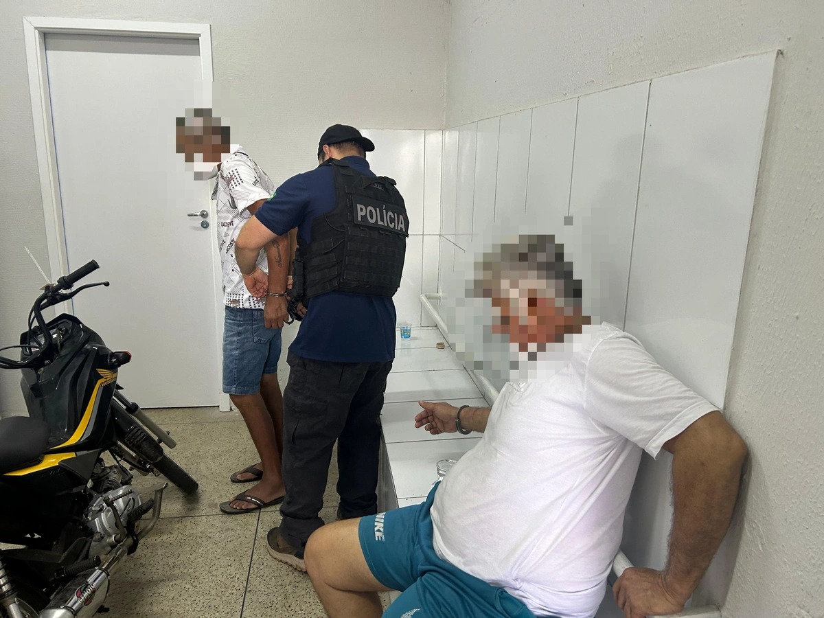Presos na operação deflagrada nesta quinta-feira pela Polícia Civil do Piauí