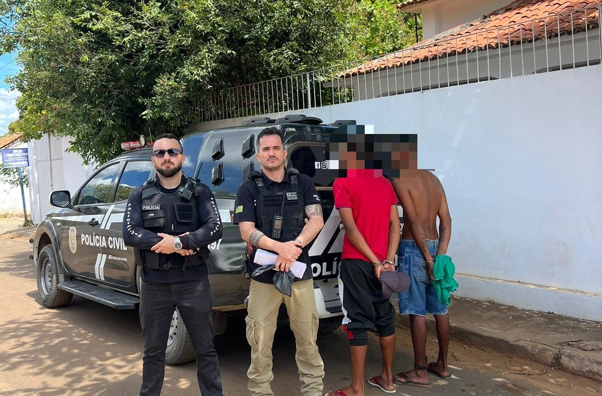 Prisão de acusados de roubo em Angical do Piauí