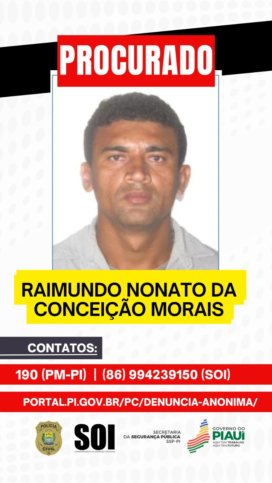 Raimundo Nonato da Conceição Morais, de 40 anos