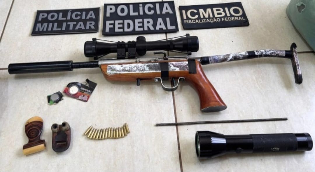 Ação conjunta entre a Polícia Federal, PM e ICMBio