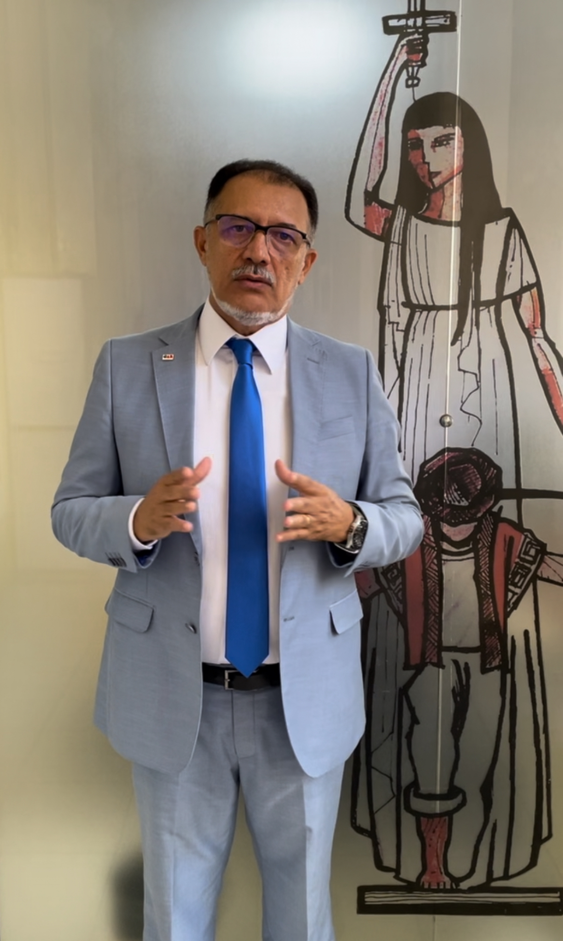Advogado constitucionalista Jacinto Teles Coutinho na sede do TJPA