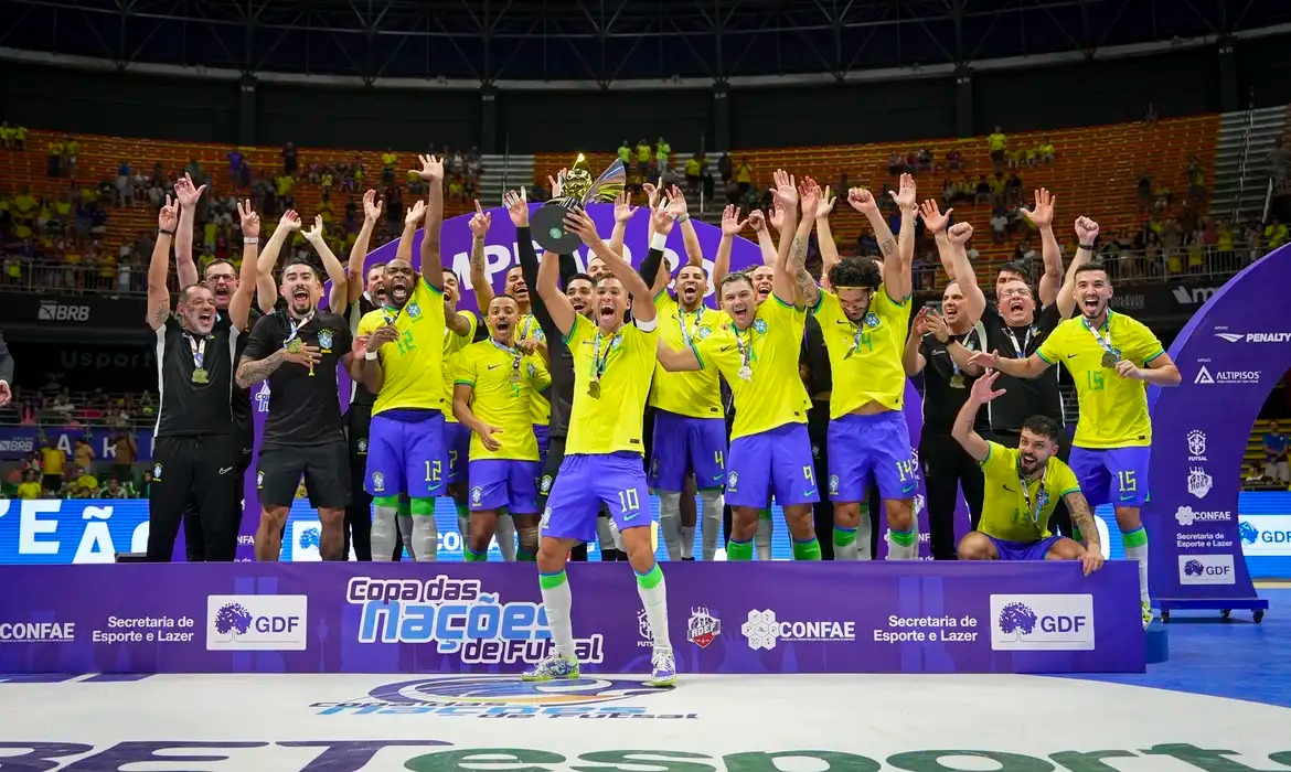 Brasil conquista a Copa das Nações de Futsal