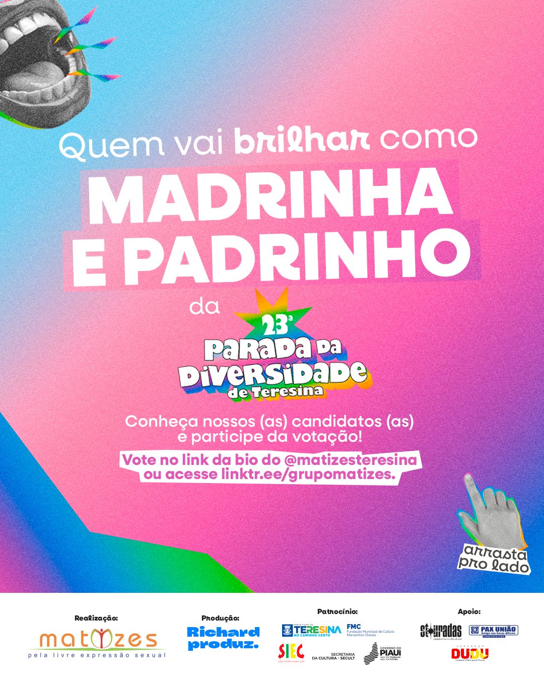 Concurso de Madrinha e Padrinho da Parada da Diversidade