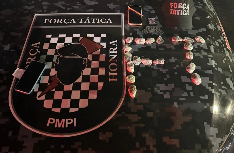Drogas apreendidas pela PM